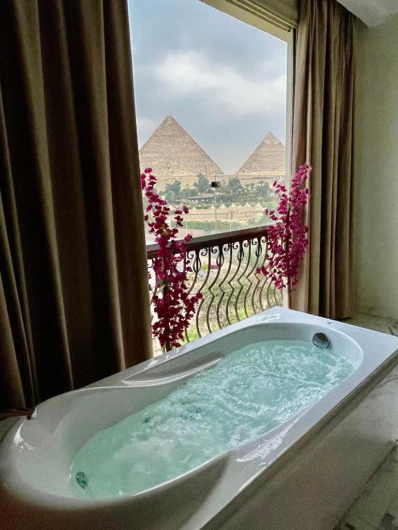 Unique Pyramids Boutique Inn Kafret el-Gabal Eksteriør bilde
